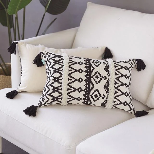 Homeko_Black_and_White_Geometric_Pillow_Cover_-_-4216285 Homeko Black and White Geometric Pillow Cover -