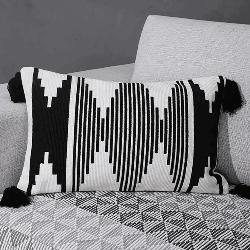 Homeko Black and White Pillow Cover -