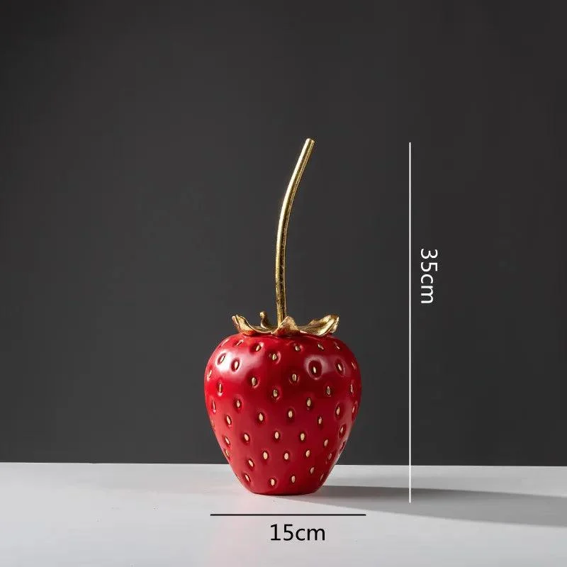 Homeko_Bliss_Strawberry_Statue_Shelf_Decor_-_-4216690 Homeko Bliss Strawberry Statue Shelf Decor -