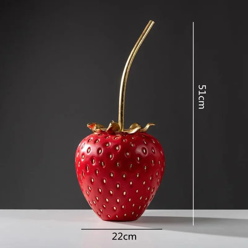Homeko_Bliss_Strawberry_Statue_Shelf_Decor_-_-4216692 Homeko Bliss Strawberry Statue Shelf Decor -