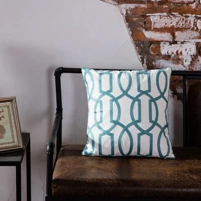 Homeko Blue Geometric Pillow Covers -
