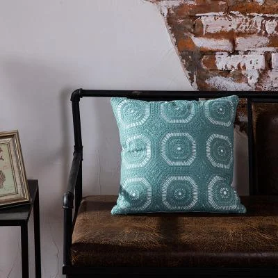 Homeko Blue Geometric Pillow Covers -