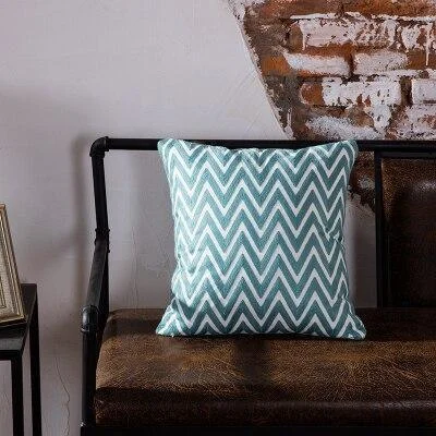 Homeko Blue Geometric Pillow Covers -