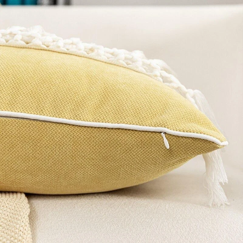 Homeko Boho Fringe Pillow Covers -