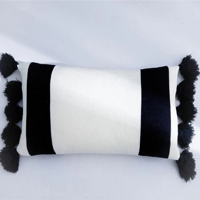 Homeko_Bold_Stripe_Knitted_Pillow_Cover_-_-4217332 Homeko Bold Stripe Knitted Pillow Cover -