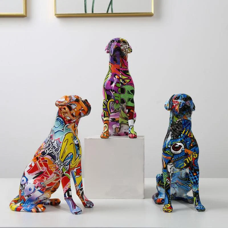 Homeko_Boxer_Nordic_Painted_Statue_-_-4217680 Homeko Boxer Nordic Painted Statue -