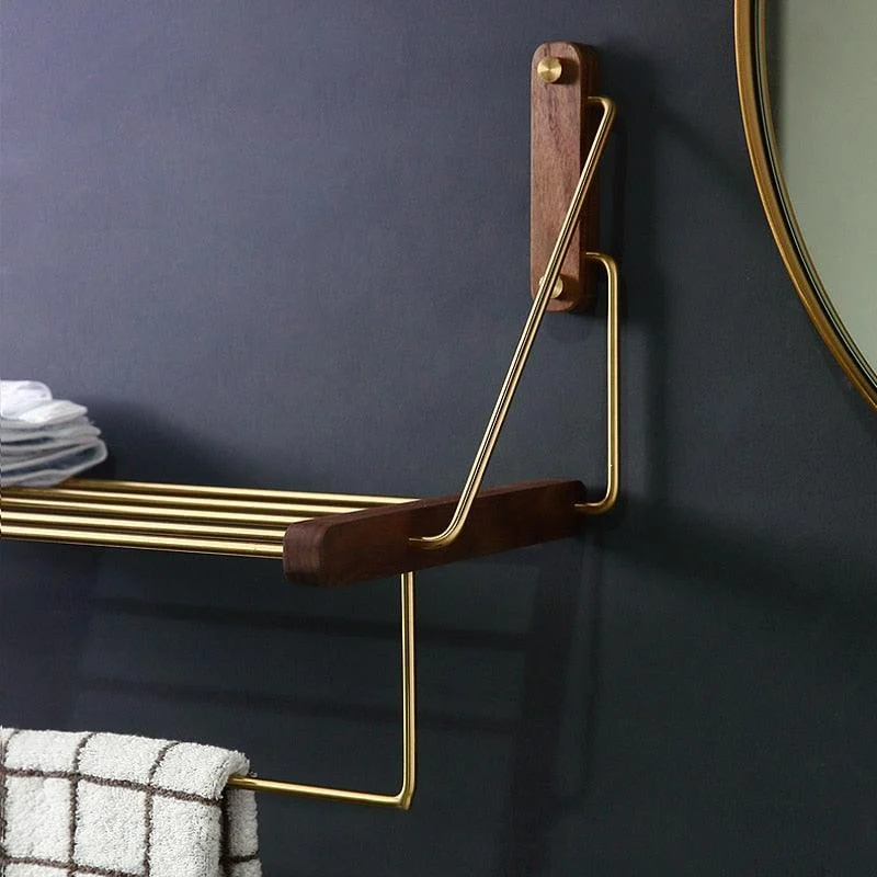 Homeko_Brass_Wall-Mounted_Shelf_Storage_Rack_-_-4218425 Homeko Brass Wall-Mounted Shelf Storage Rack -