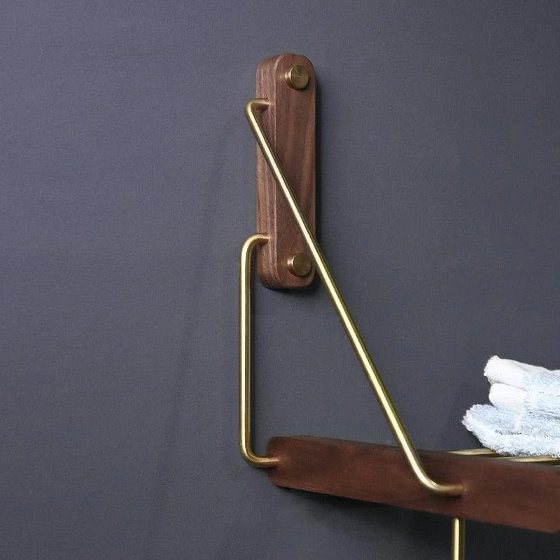 Homeko_Brass_Wall-Mounted_Shelf_Storage_Rack_-_-4218430 Homeko Brass Wall-Mounted Shelf Storage Rack -
