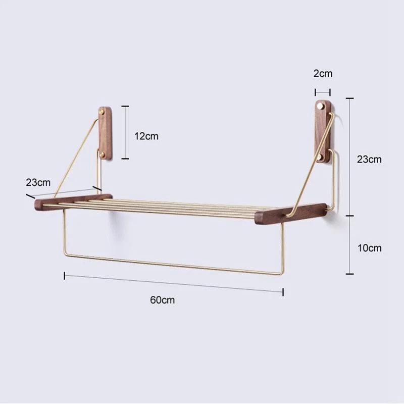 Homeko_Brass_Wall-Mounted_Shelf_Storage_Rack_-_-4218435 Homeko Brass Wall-Mounted Shelf Storage Rack -