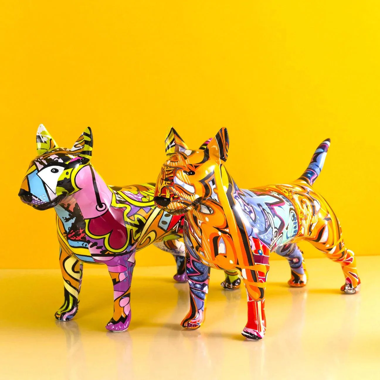 Homeko_Bull_Terrier_Nordic_Painted_Statue_-_-4218941 Homeko Bull Terrier Nordic Painted Statue -