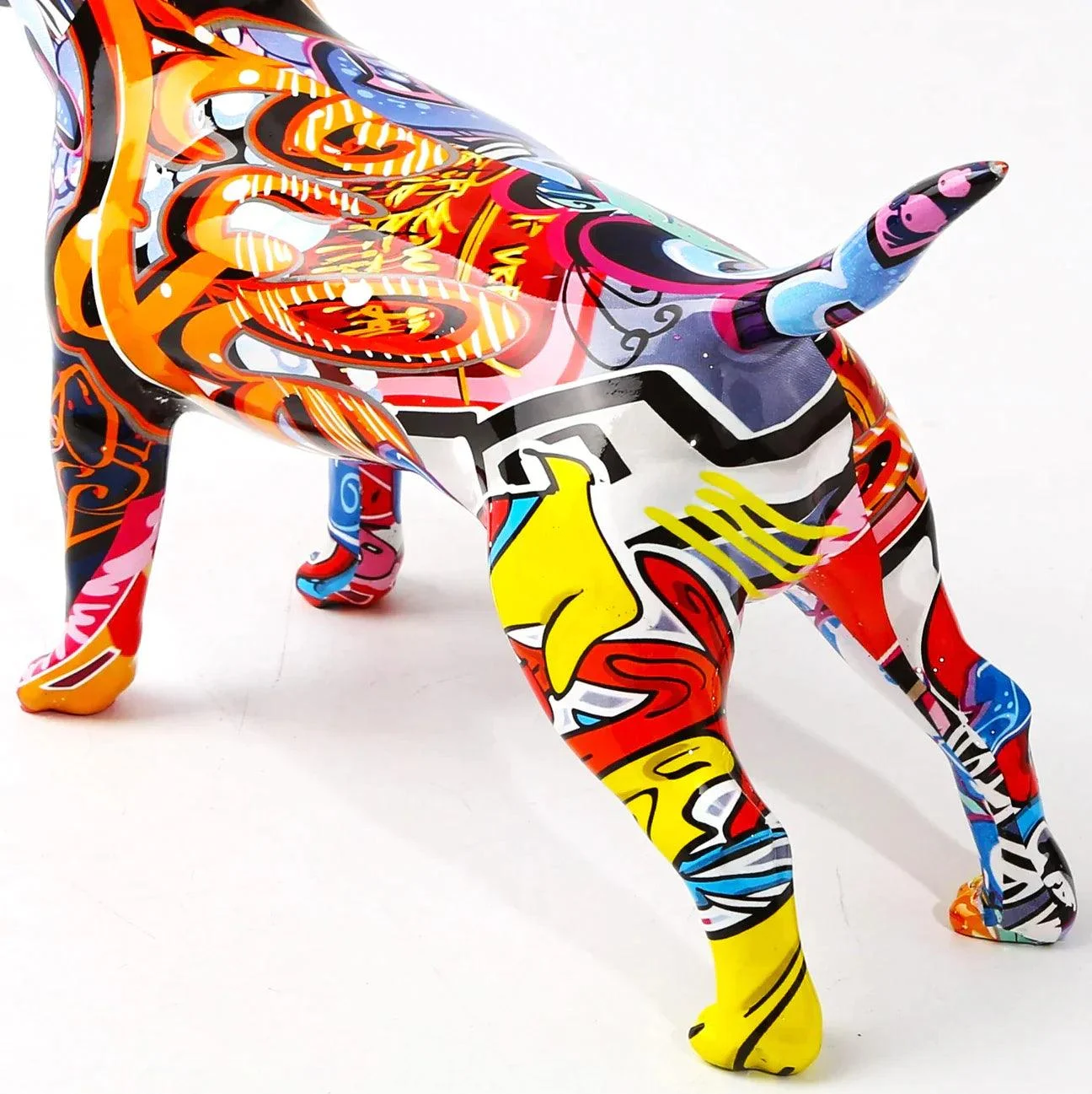 Homeko_Bull_Terrier_Nordic_Painted_Statue_-_-4218962 Homeko Bull Terrier Nordic Painted Statue -