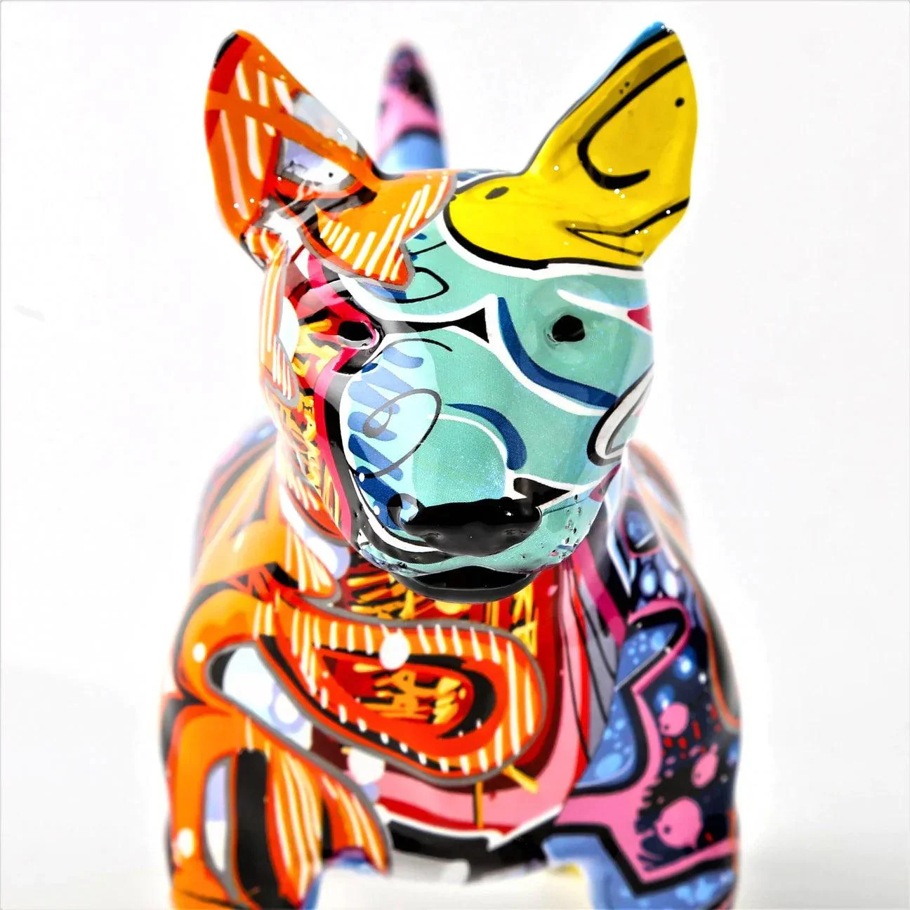 Homeko_Bull_Terrier_Nordic_Painted_Statue_-_-4218974 Homeko Bull Terrier Nordic Painted Statue -