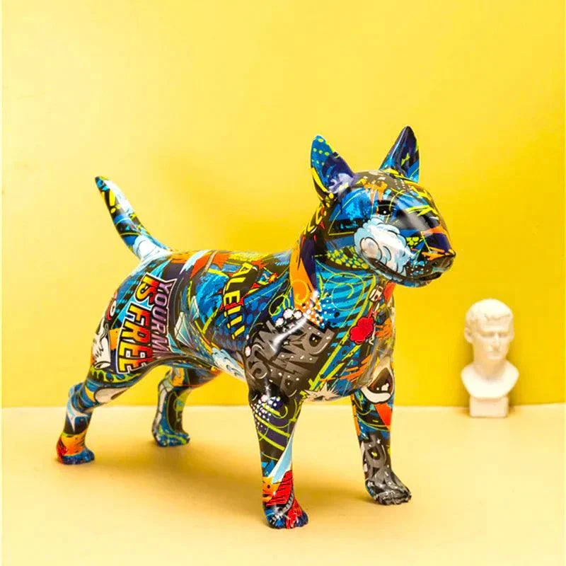 Homeko_Bull_Terrier_Nordic_Painted_Statue_-_-4218988 Homeko Bull Terrier Nordic Painted Statue -