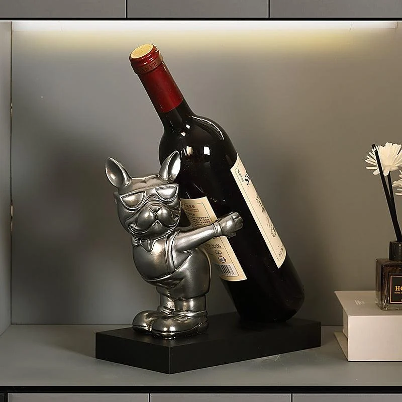 Homeko_Bulldog_Wine_Bottle_Holder_-_-4219112 Homeko Bulldog Wine Bottle Holder -