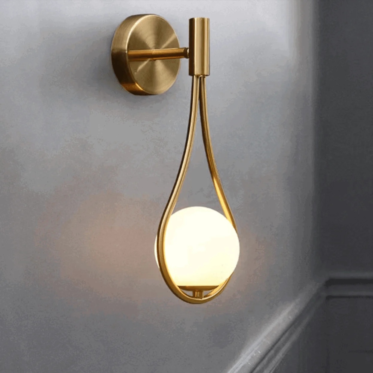 Homeko Casing Glass Ball Wall Light -