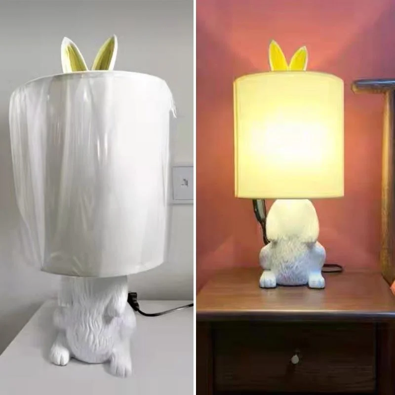 Homeko_Cast_Resin_Rabbit_Table_Lamp_-_-4220409 Homeko Cast Resin Rabbit Table Lamp -