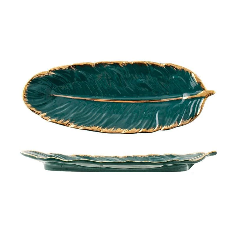 Homeko_Ceramic_Feather_Tray_-_-4221314 Homeko Ceramic Feather Tray -