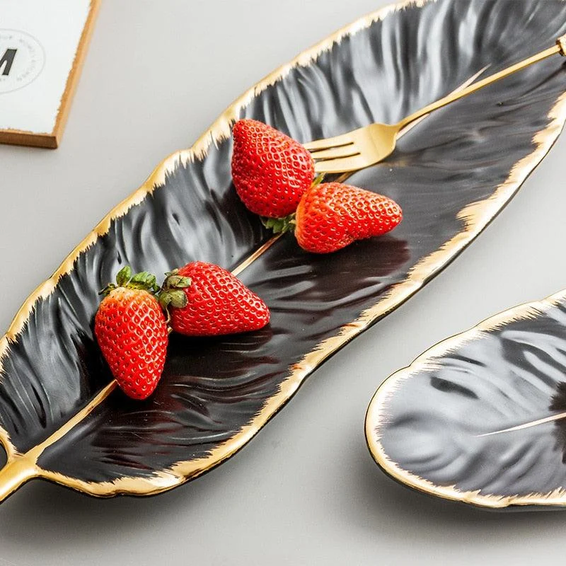 Homeko_Ceramic_Feather_Tray_-_-4221319 Homeko Ceramic Feather Tray -