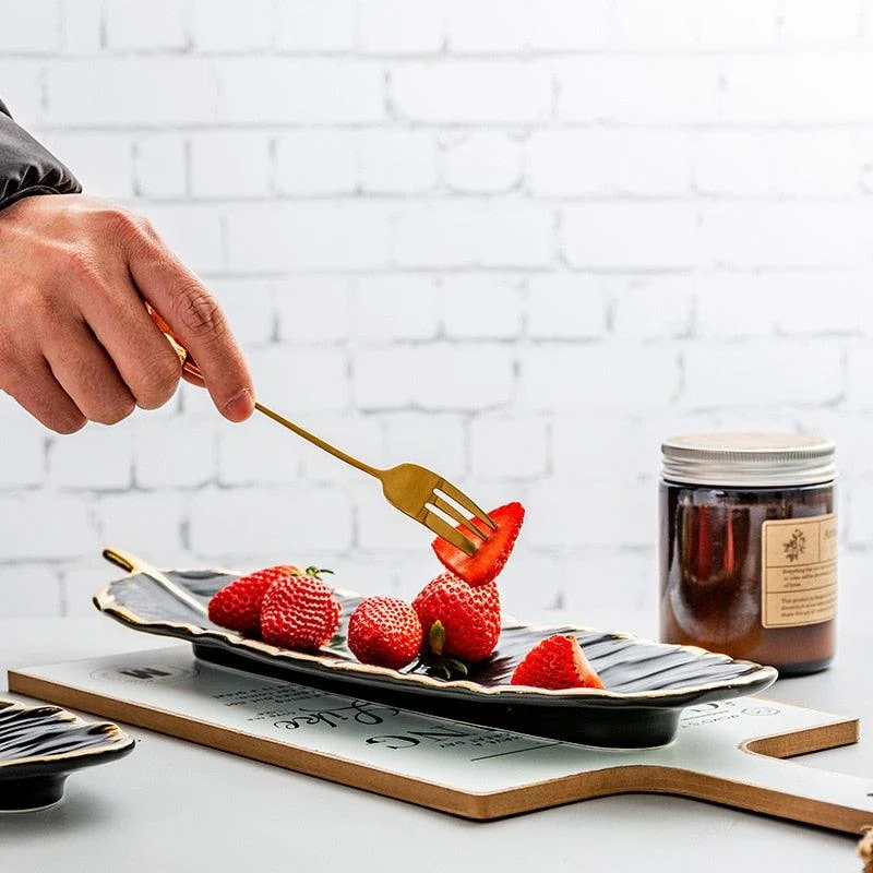 Homeko_Ceramic_Feather_Tray_-_-4221322 Homeko Ceramic Feather Tray -