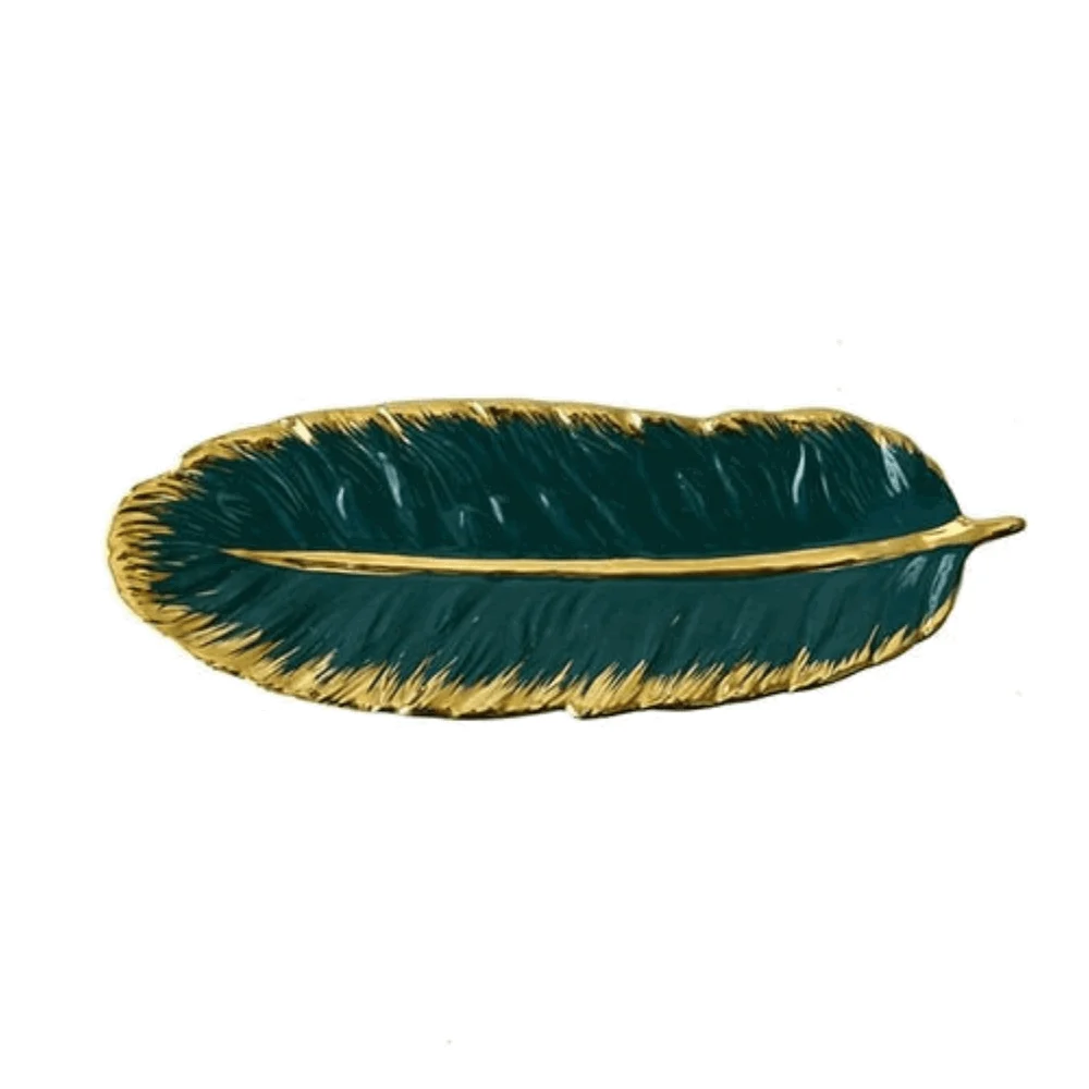 Homeko_Ceramic_Feather_Tray_-_-4221327 Homeko Ceramic Feather Tray -