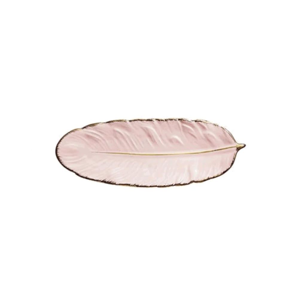 Homeko_Ceramic_Feather_Tray_-_-4221350 Homeko Ceramic Feather Tray -