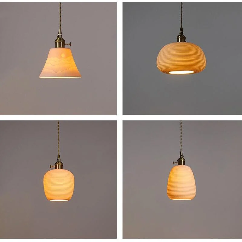 Homeko_Ceramic_Lampshade_Pendant_Light_-_-4221381 Homeko Ceramic Lampshade Pendant Light -