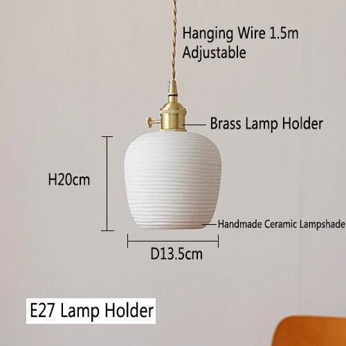 Homeko_Ceramic_Lampshade_Pendant_Light_-_-4221386 Homeko Ceramic Lampshade Pendant Light -