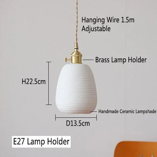 Homeko_Ceramic_Lampshade_Pendant_Light_-_-4221390 Homeko Ceramic Lampshade Pendant Light -