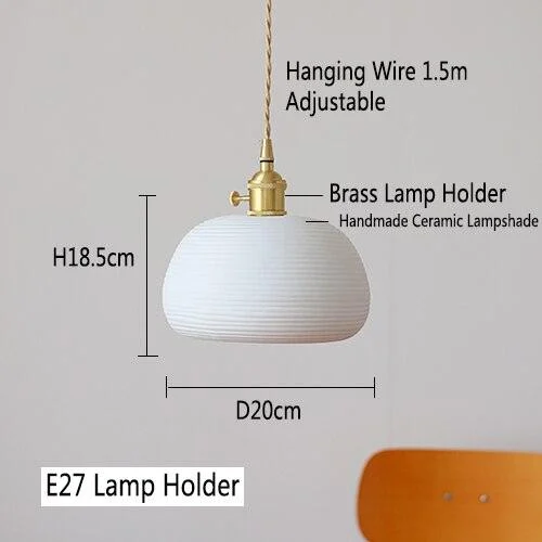 Homeko_Ceramic_Lampshade_Pendant_Light_-_-4221400 Homeko Ceramic Lampshade Pendant Light -