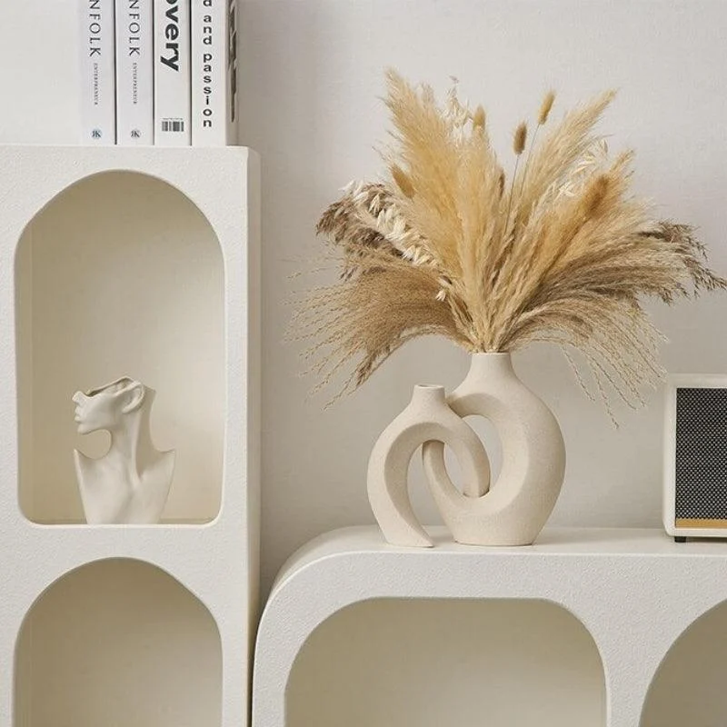 Homeko_Ceramic_Modular_Abstract_Pampas_Grass_Vase_-_-4221434 Homeko Ceramic Modular Abstract Pampas Grass Vase -