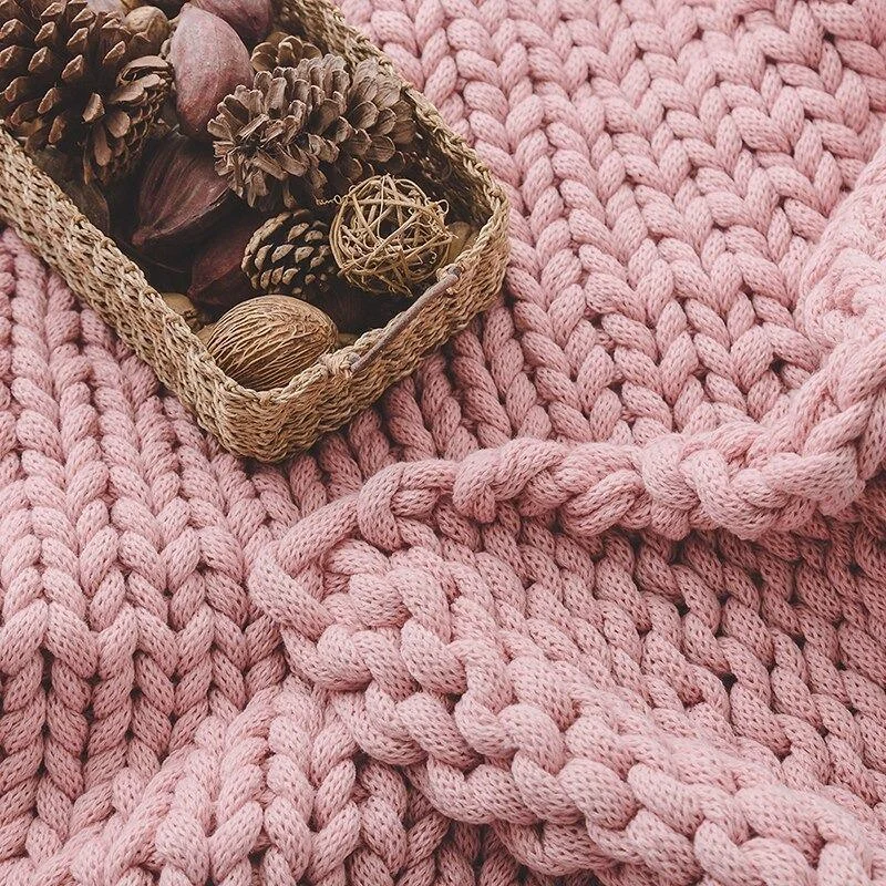 Homeko_Chunky_Hand_Knitted_Blanket_-_-4222401 Homeko Chunky Hand Knitted Blanket -