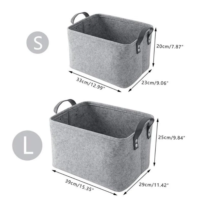 Homeko_Collapsible_Felt_Storage_Basket_-_-4223227 Homeko Collapsible Felt Storage Basket -
