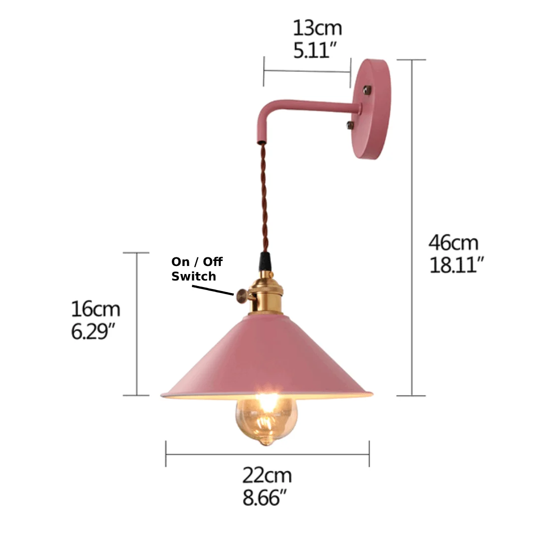 Homeko_Colored_Metal_Wall_Light_-_-4223453 Homeko Colored Metal Wall Light -