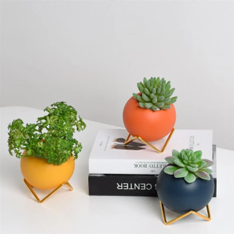 Homeko_Colors_Ceramic_Planter_Pots_with_Stand_-_-4223658 Homeko Colors Ceramic Planter Pots with Stand -