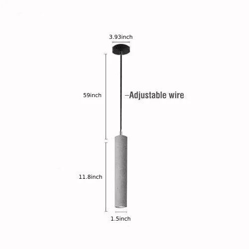 Homeko_Concrete_Tube_Pendant_Lamp_-_-4223963 Homeko Concrete Tube Pendant Lamp -