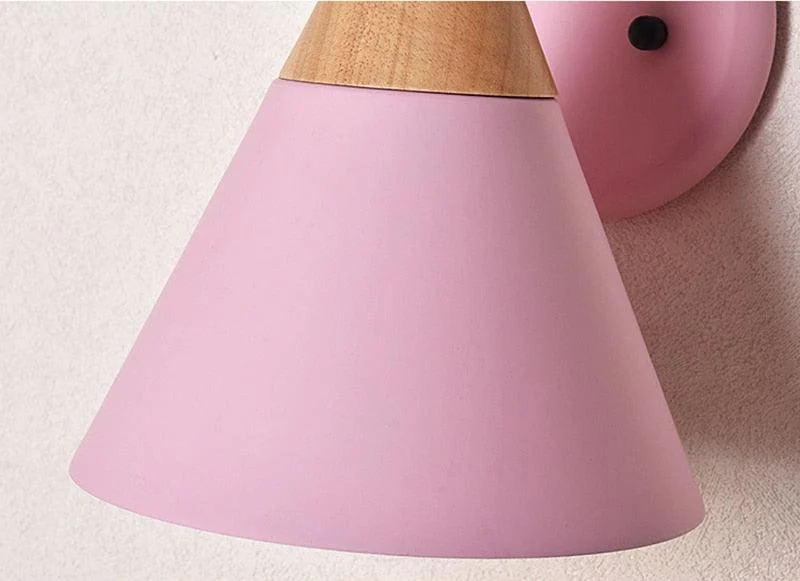 Homeko Cone Wood Wall Light -