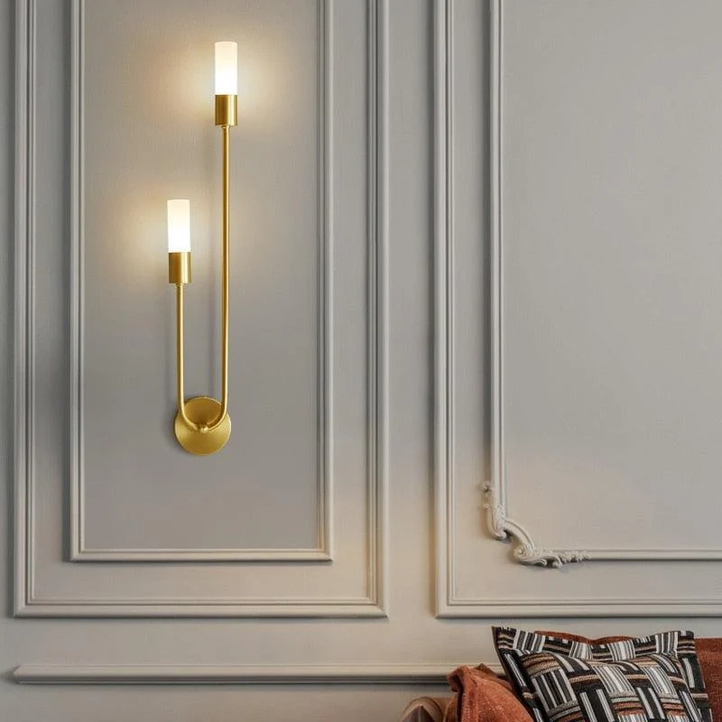 Homeko Copper U-Shape Luster LED Wall Lamp -