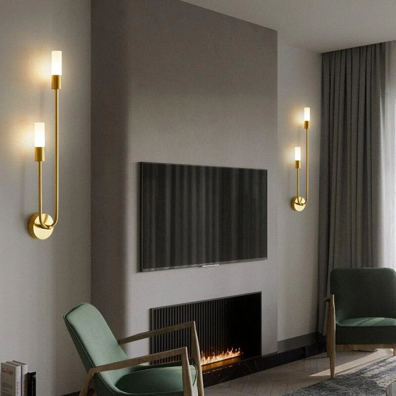 Homeko Copper U-Shape Luster LED Wall Lamp -