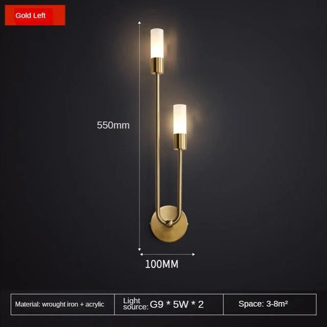 Homeko Copper U-Shape Luster LED Wall Lamp -