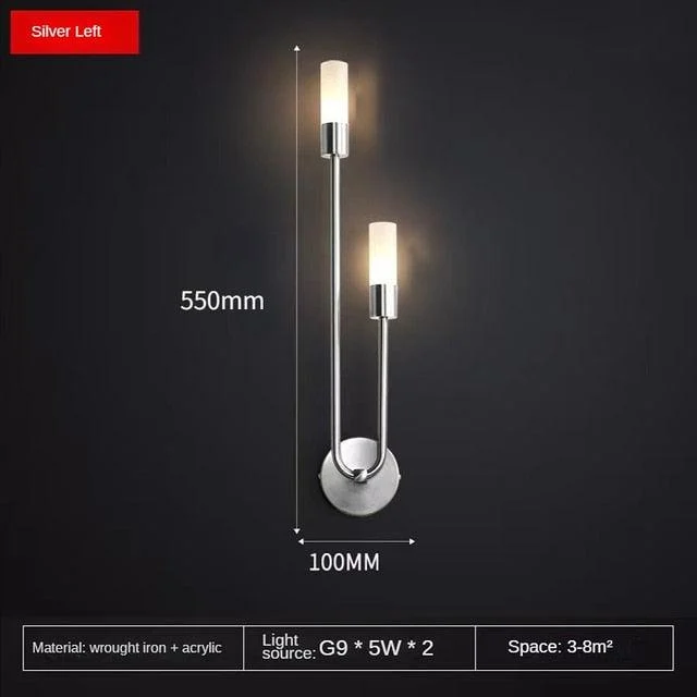 Homeko Copper U-Shape Luster LED Wall Lamp -