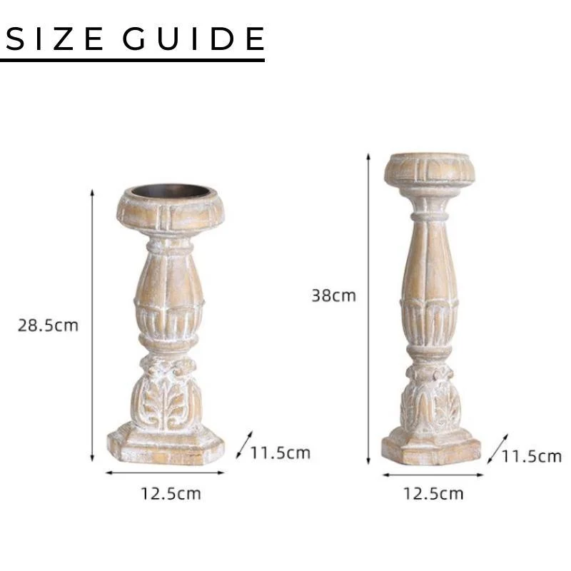 Homeko_Country_Wood_Pillar_Candle_Holders_-_-4225099 Homeko Country Wood Pillar Candle Holders -