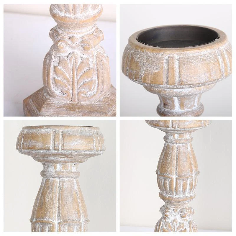 Homeko_Country_Wood_Pillar_Candle_Holders_-_-4225105 Homeko Country Wood Pillar Candle Holders -