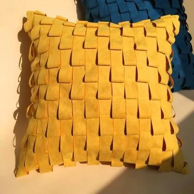 Homeko Cross Faux Suede Pillow Cover -