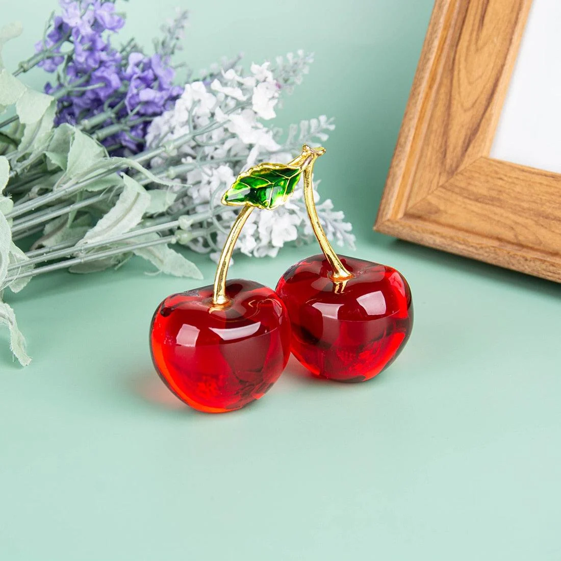 Homeko_Crystal_Cherry_Figurine_-_-4225802 Homeko Crystal Cherry Figurine -