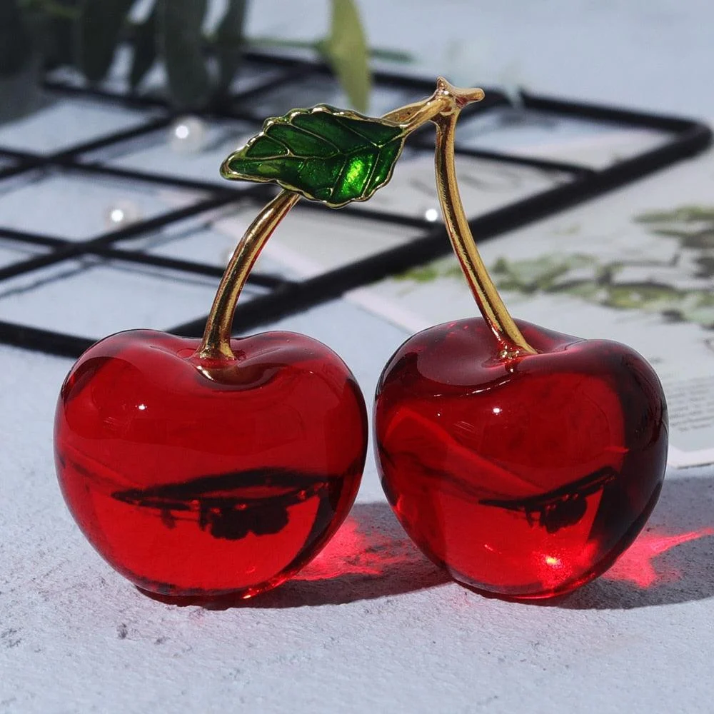 Homeko_Crystal_Cherry_Figurine_-_-4225809 Homeko Crystal Cherry Figurine -