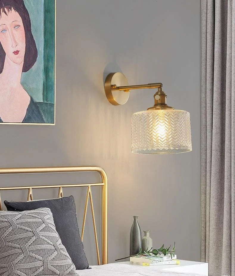 Homeko Cylindrical Glass Wall Lamp -