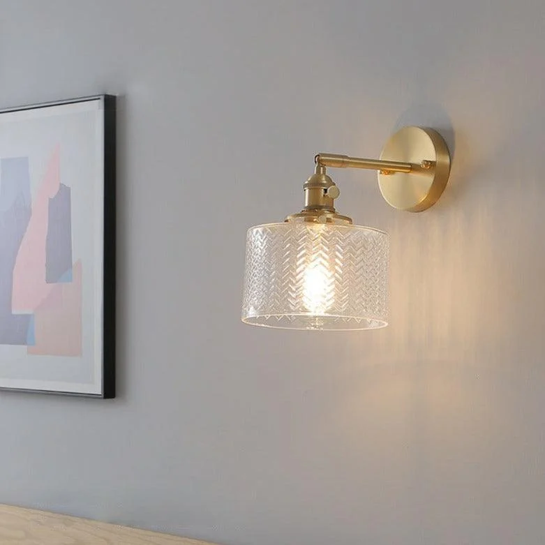 Homeko Cylindrical Glass Wall Lamp -