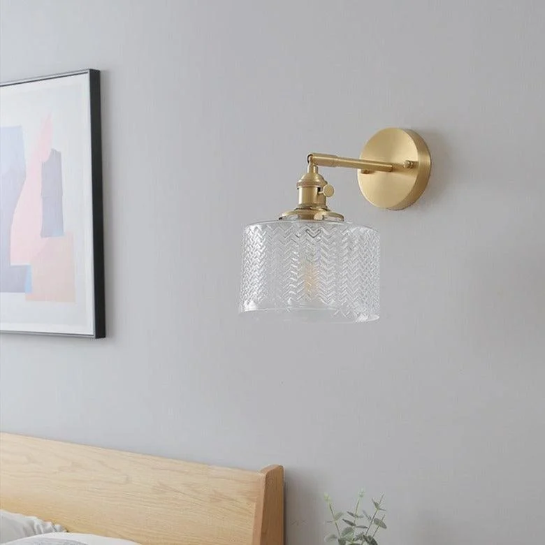 Homeko Cylindrical Glass Wall Lamp -