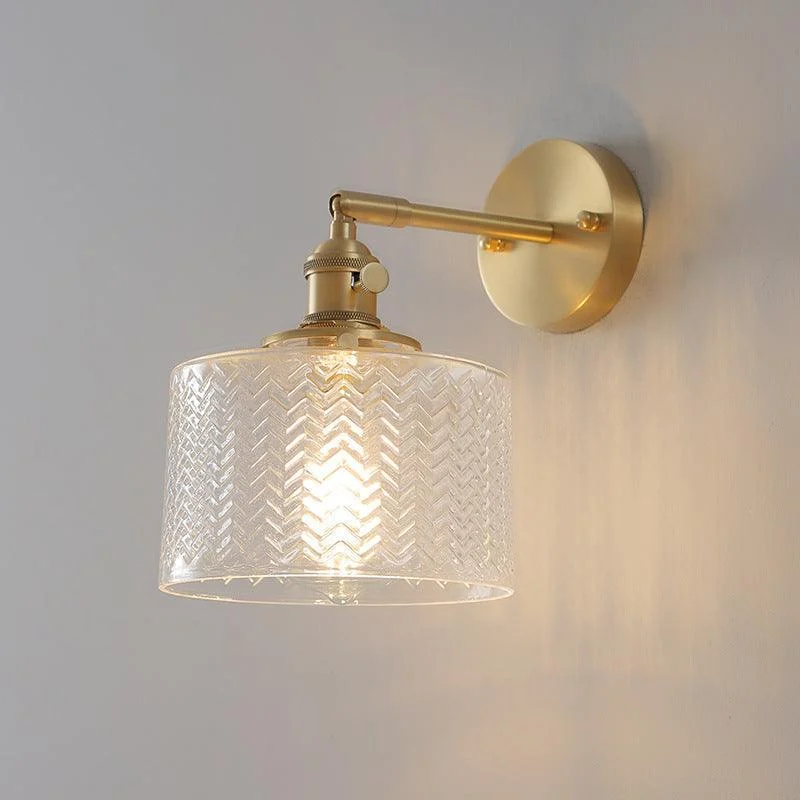 Homeko Cylindrical Glass Wall Lamp -