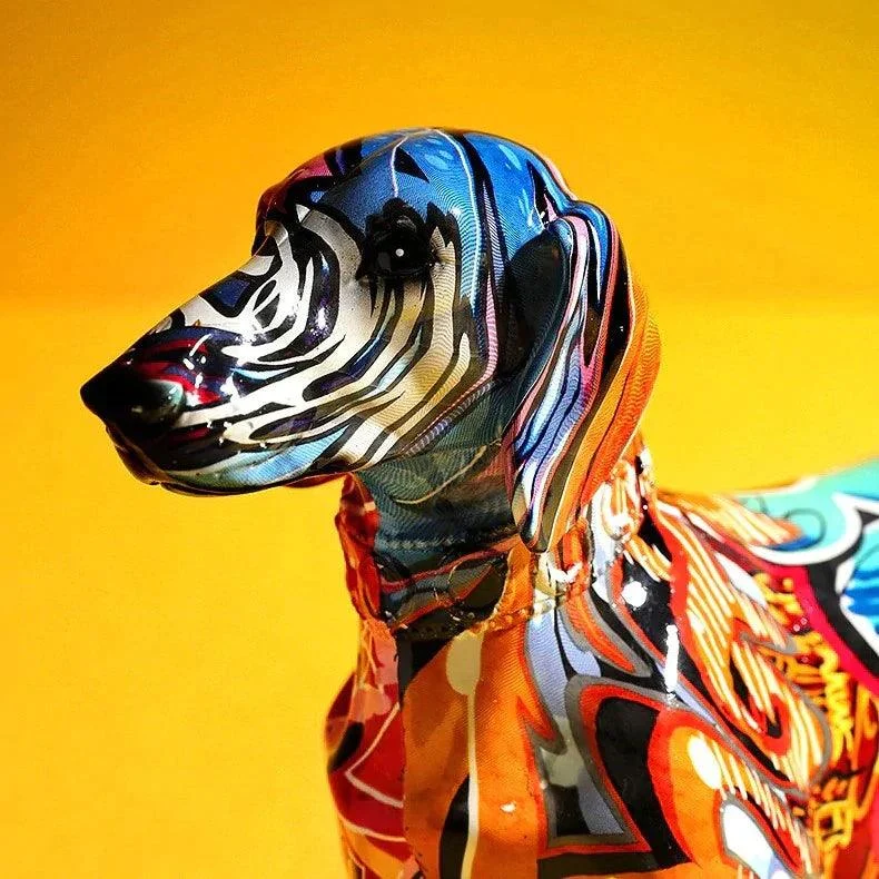 Homeko_Dachshund_Nordic_Painted_Statue_-_-4227728 Homeko Dachshund Nordic Painted Statue -